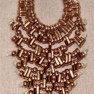 Abercrombie & Fitch Rose Gold Statement Necklace